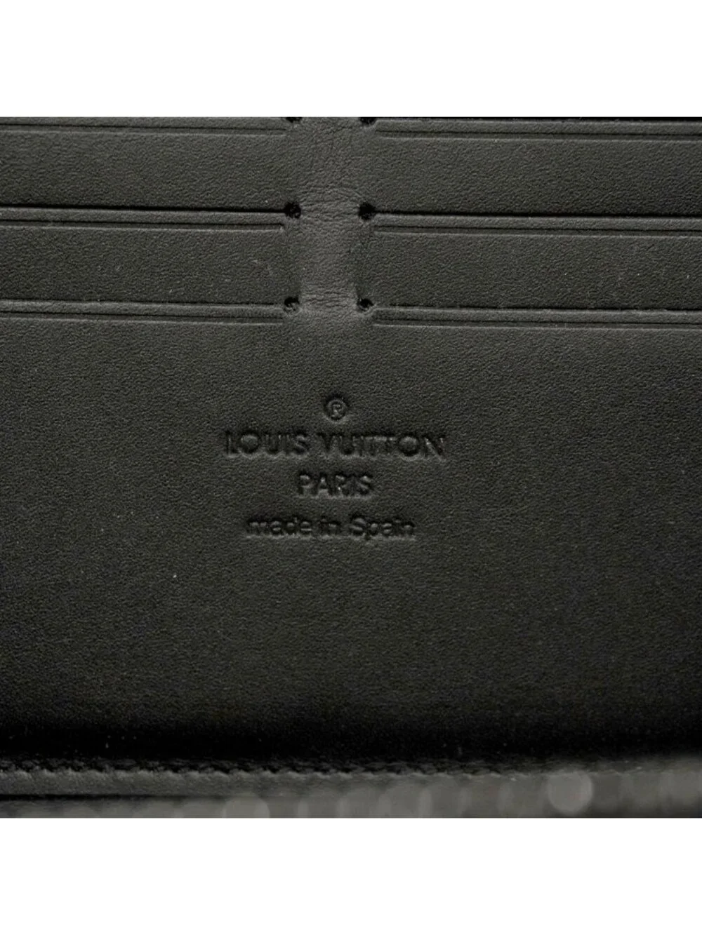 Louis Vuitton Wallet Monogram Eclipse zippy Black